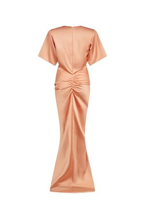 Abito lungo Iris in raso lucido color pesca THE ANDAMANE | TM190177ATNP229PEACH